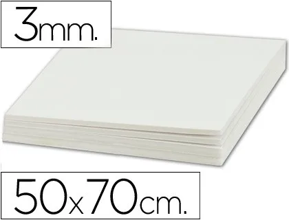 Carton pluma liderpapel doble cara 50x70 cm espesor 3 mm (Pack de 10 uds.)