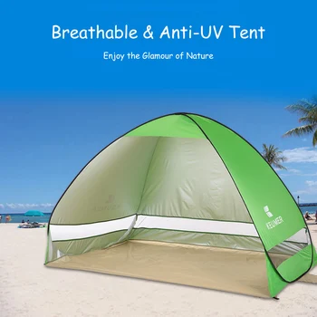 

200*120*130cm Outdoor Automatic Instant Pop-up Portable Beach Tent Anti UV Shelter Camping Fishing Hiking Picnic