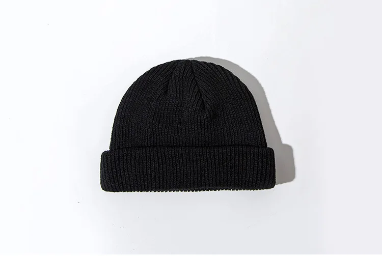 Короткие зимние шапки унисекс, вязаные шапки для женщин, мужские шапочки, новые теплые шапки и кепки в стиле хип-хоп