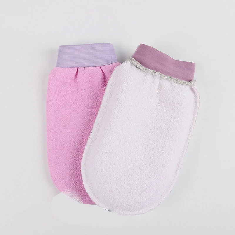 1Pc Shower Spa Exfoliator Two-sided Bath Glove Body Cleaning Scrub Mitt Rub Dead Skin Removal Bathroom Products