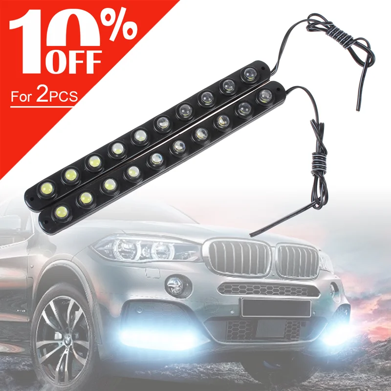 2 шт./лот универсальные светодиодные Автомобильные дневные ходовые огни 10 Вт