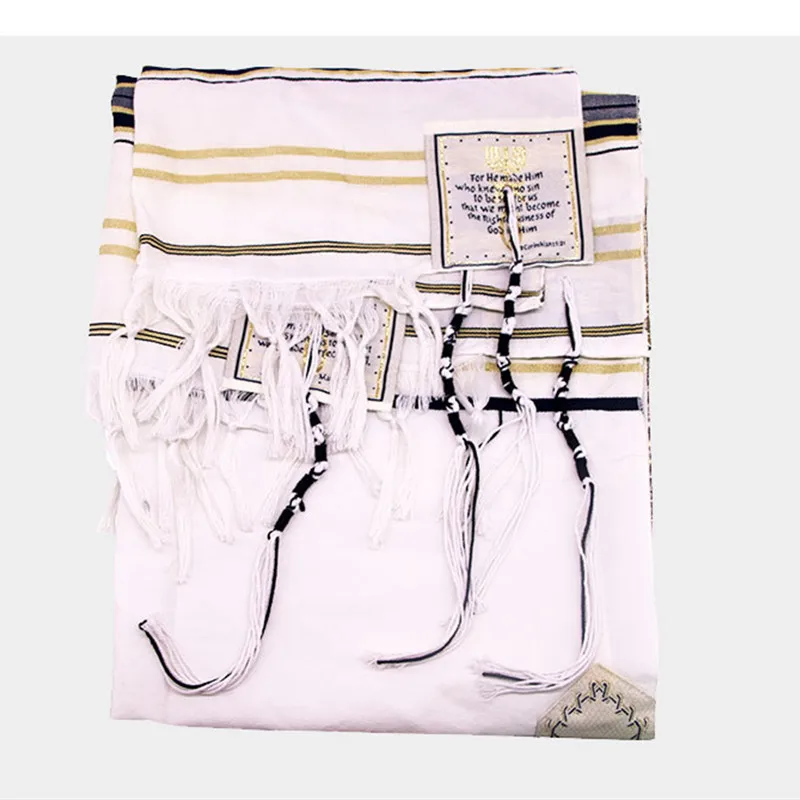 Молитвенный шарф Tallit, мессианик, иудейский талисман, сумка, молитва, шаль 50x180 см (art.: 3a3829022ec) - 3a3829022ec