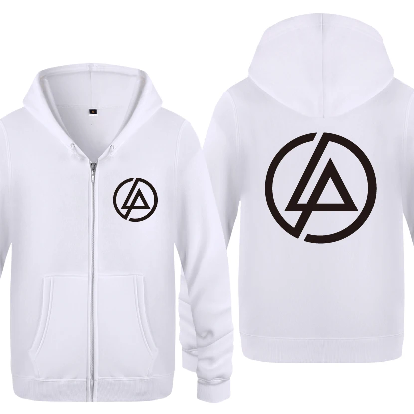 Linkin Park Логотип рок-группы толстовки мужские мужские флисовые кардиганы на молнии толстовки с капюшоном