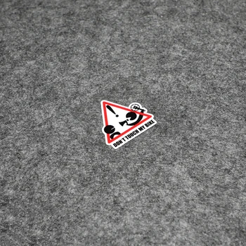 

NO.S022 Bicycle Reflective Sticker DON'T TOUCH MY BIKE Waterproof Warning Mark Warning Stickers
