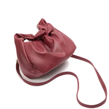 

women winter novlety pu leather burgundy black apricot one shoulder bag for female new design samll cute crossbody bag