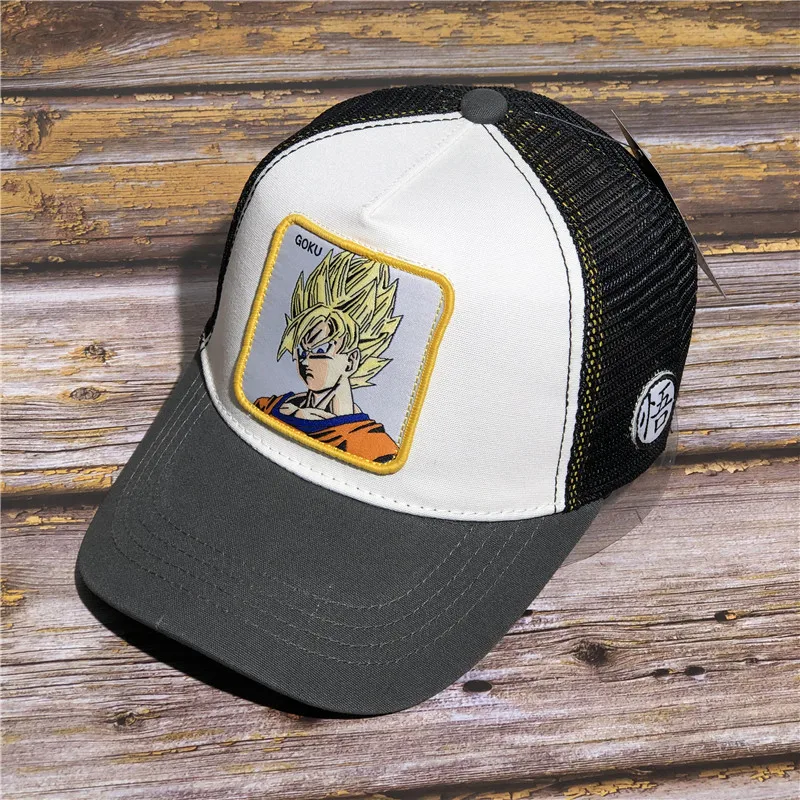 Dragon Ball Goku бейсболка s для мужчин и женщин Snapback хип-хоп летняя кепка Bone gorra hombre Регулируемая Кепка для водителя грузовика сетчатая Кепка для папы