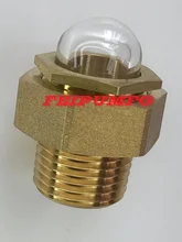 1/2NPT Brass Dome Oil Sight Glass,3D Oil Level Eye,Fuel Tank Indicator For Air Compressor Gearbox Pump And truck