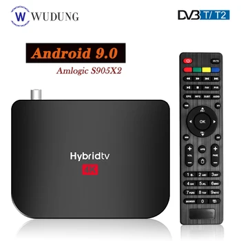 

2020 Mecool M8S PLUS T2 Android 9.0 TV Box Smart Hybrid TV BOX Amlogic S905X2 2GB 16GB DVB-T2 Satellite receiver Set top Box