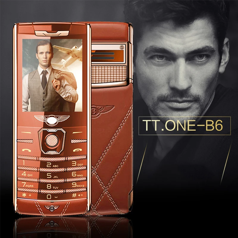 VTRETU B6 bar роскошный мобильный телефон металлический корпус Bluetooth MP3 FM