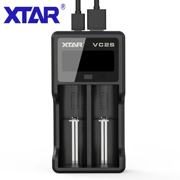 

XTAR VC2S Power Bank Charger LCD 5V USB Input 3.6V 3.7V 10400-26650 1.2V AAA AA Charging Mobile Power Bank 18650 Battery Charger