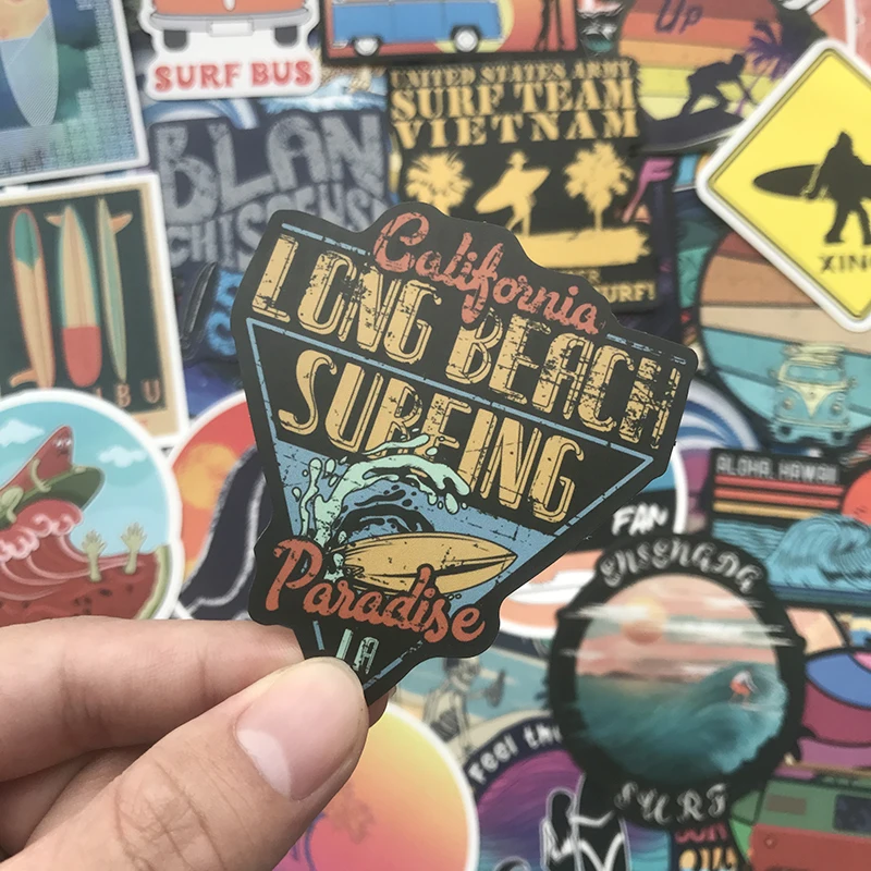 100pcs surf sticker 3