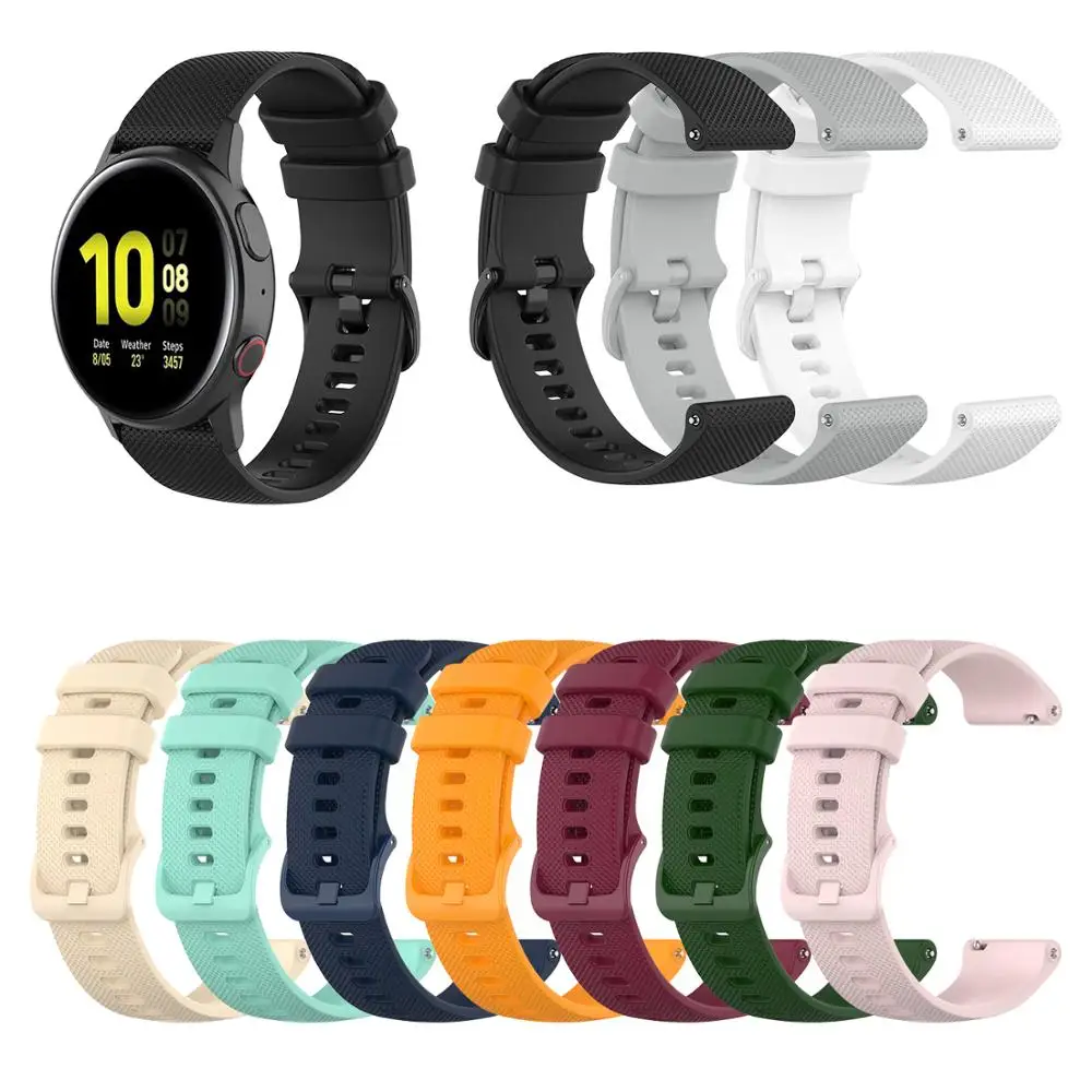 Ремешок для часов Samsung силиконовый ремешок Galaxy Watch 46 мм 42 мм/SM Active 2 44 40 мм/Gear Sport /