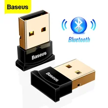 Baseus usb adaptador bluetooth dongle para computador pc mouse teclado aux bluetooth 4.0 4.2 alto-falante música receptor transmissor
