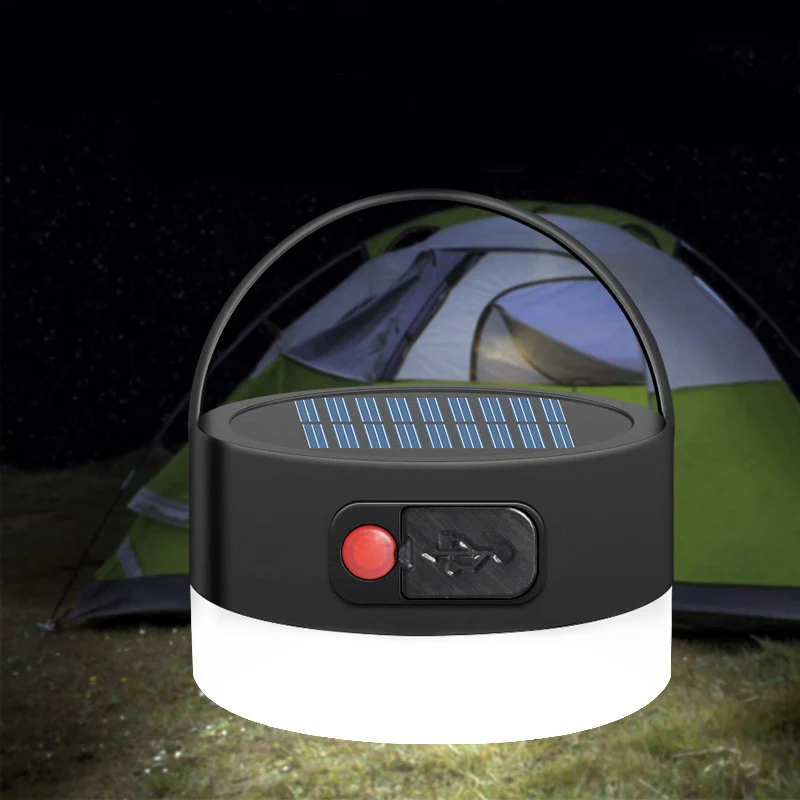 New 8 LEDs Solar Camping Light USB Charging Portable Outdoor Waterproof Round Tent Lamp XD88 | Спорт и развлечения