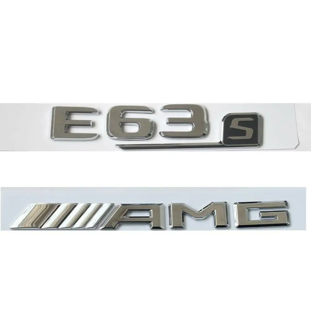 

Chrome Letters Trunk Lids Badge Emblem Emblems for Mercedes W213 E63 S AMG