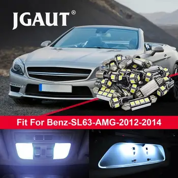 

JGAUT 10pcs Car LED Light Bulbs Interior Package Kit For 2012-2014 Mer-cedes Be-nz SL63 A-MG Error Free Canbus Map Dome