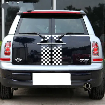 

car Checkered Decal Rear Tail stickers for mini cooper countryman R60