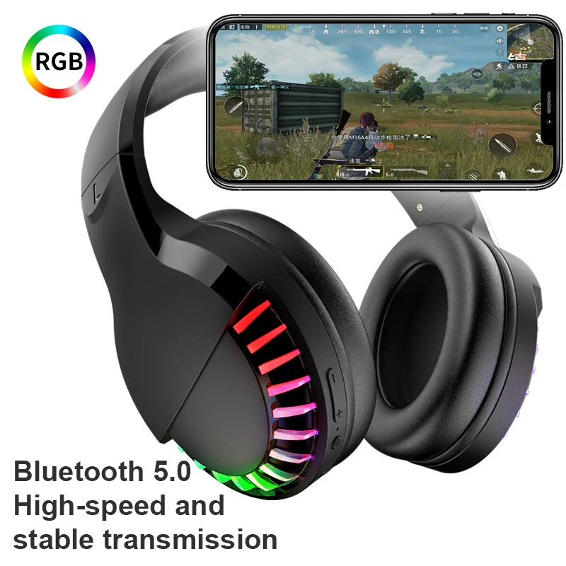2 Colors Dual Mode Wireless Wired Headphones Bluetooth Headphones Competitive Gaming Headset Stereo Noise Reduction Headphones