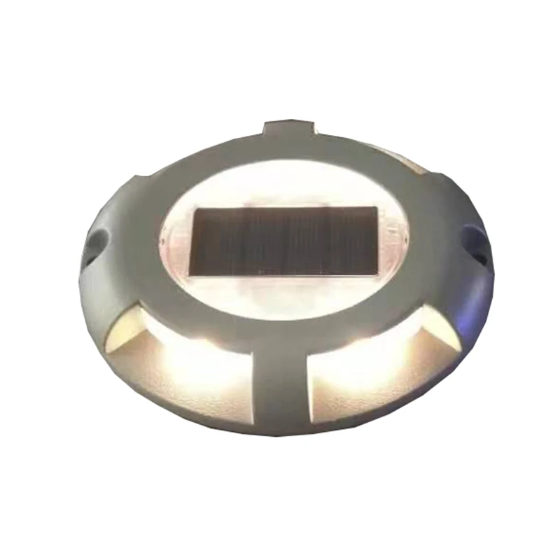 Waterproof IP67 LED Solar Powered Heat-resistant Battery Road Stud Road Reflective Ground Warning Light