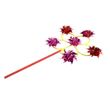 Детские игрушки 6 колеса красочные пластиковые блестки ветряная мельница Whirligig ветер Спиннер домашний дворовый садовый декор подарки