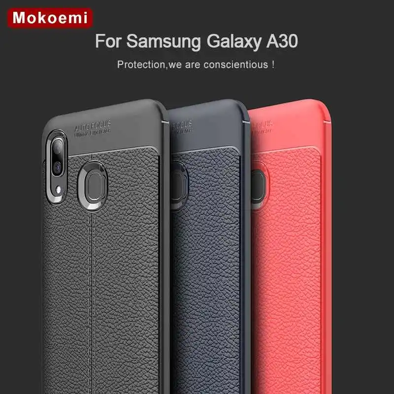 

Mokoemi Lichee Pattern Shock Proof Soft 6.4"For Samsung Galaxy A30 Case For Samsung Galaxy A30 Cell Phone Case Cover