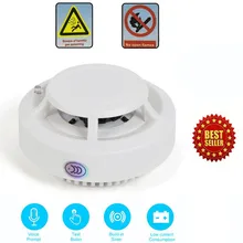 Дымовая пожарная сигнализация CO детектор угарного газа отравления Предупреждение Сенсор монитор
