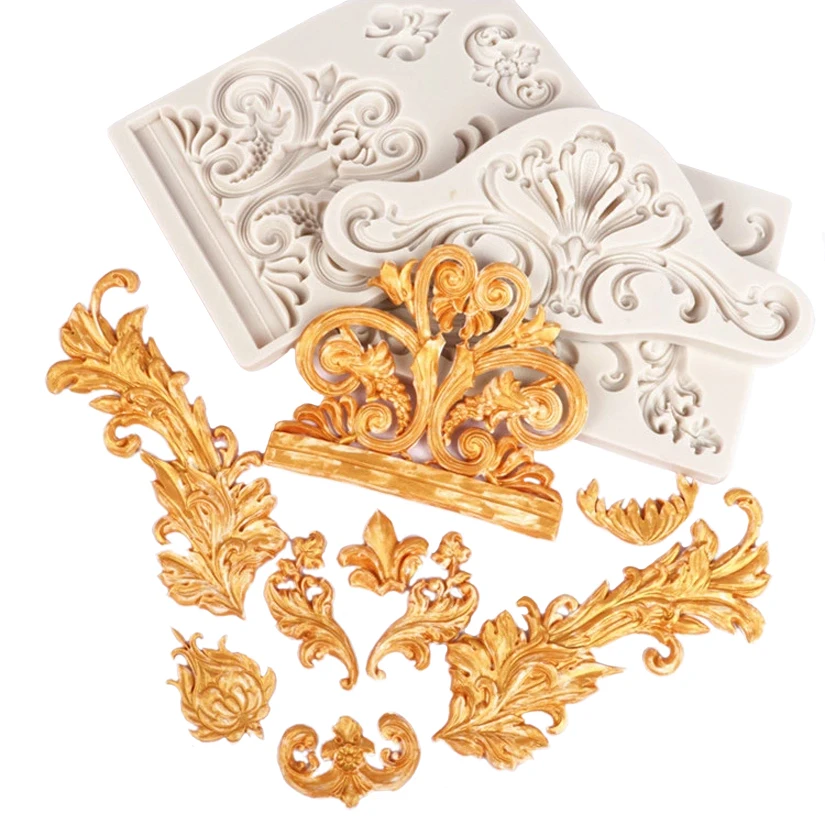 

Decorative Pattern Silicone Mold Sugarcraft Cookie Cupcake Chocolate Baking Mold Fondant Cake Decorating Tools