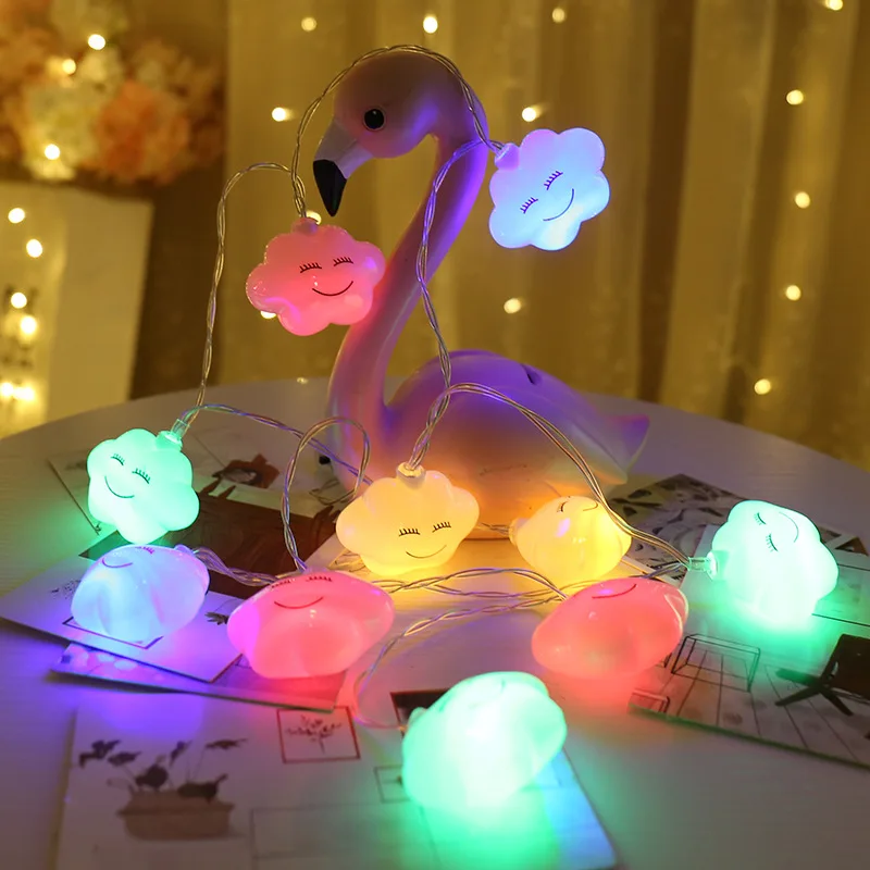 

Cloud String Lights LED Light Fairy Lamp For Children's Bedroom Xmas Garland balls Wedding Party Decoration Night light Lampara