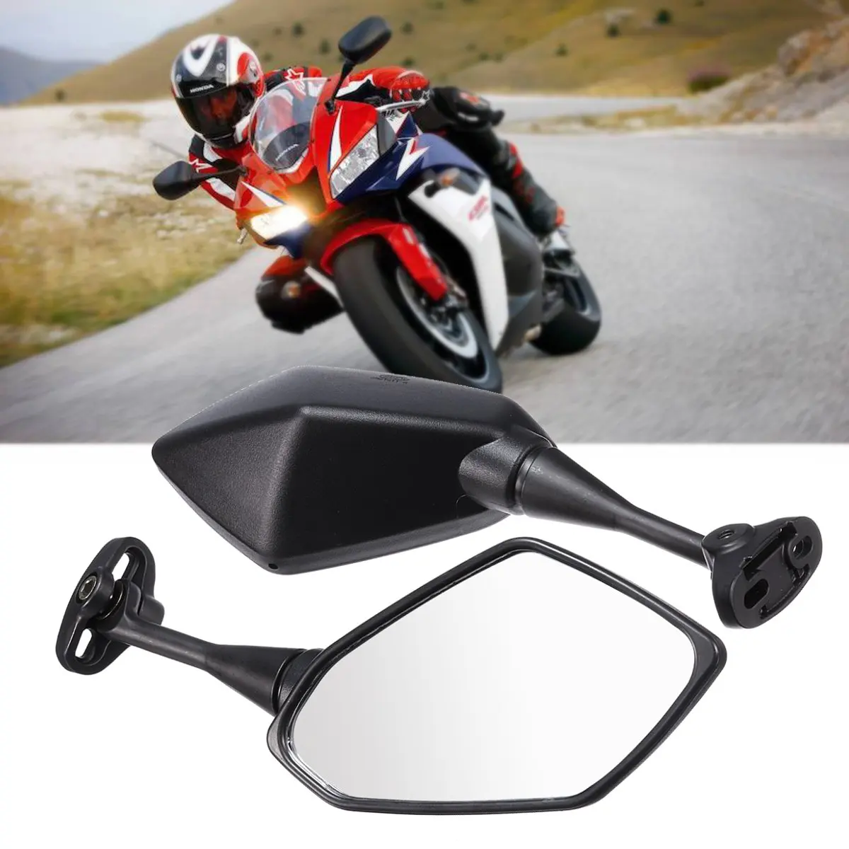 2X зеркало заднего вида для HONDA CBR600 F4 F4I 1999-2006 CBR900 CBR919 CBR929 CBR954 HYOSUNG GT125R GT250R GT650R GT650S 1998-2003