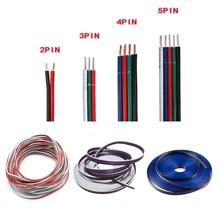 1~100 meters 2pin 3pin 4pin 5Pin 22 AWG Extension Electric Wire Cable Led Connector For 5050 3528 5630 RGBW RGB CCT LED Stirp 1~100 meters 2pin 3pin 4pin 5Pin 22 AWG Extension Electric Wire Cable Led Connector For 5050 3528 5630 RGBW RGB CCT LED Stirp