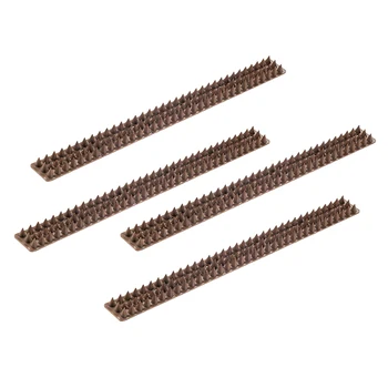 

4 Pieces Cat Bird Plastic Scare Defender Spi kes, Simple and Effective Deterrent Spi kes, Control and Stop Intruders