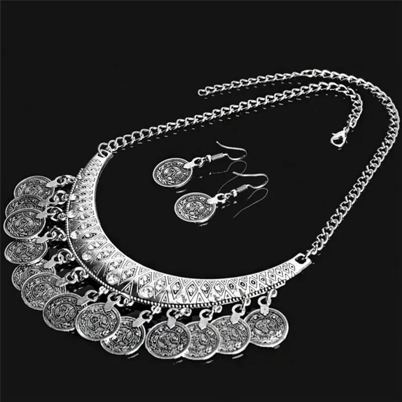 1 комплект модное золотое/серебряное Массивное колье в стиле панк с кисточками