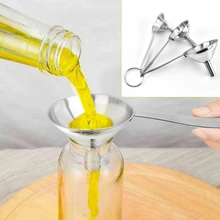 3 шт./компл. нержавеющая сталь заполняющая Воронка Удобная длинная ручка съемный фильтр передача эфирных масел жидкая жидкость B4