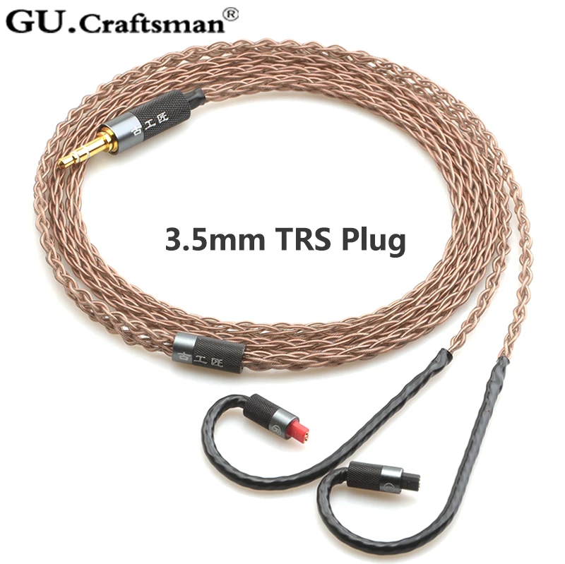 GUcraftsman 6N OCC медный ATH-IM50 IM70 IM01 IM02 IM03 IM04 2,5 мм/4,4 мм кабель для наушников