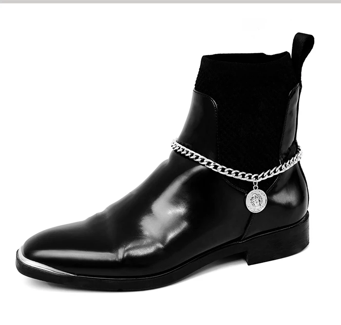 SHIXIN/модные очаровательные браслеты на щиколотке с монеткой в виде Александера для женщин; Современные сандалии; ботинки на высоком каблуке; женская обувь с украшением в виде цепочки на лодыжке