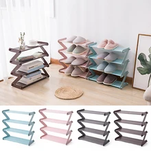  Simple Assembly and Space-saving Four-layer Shoe Rack for Household Dormitory Door Shoe Storage Rack Practical Shoe Rack 