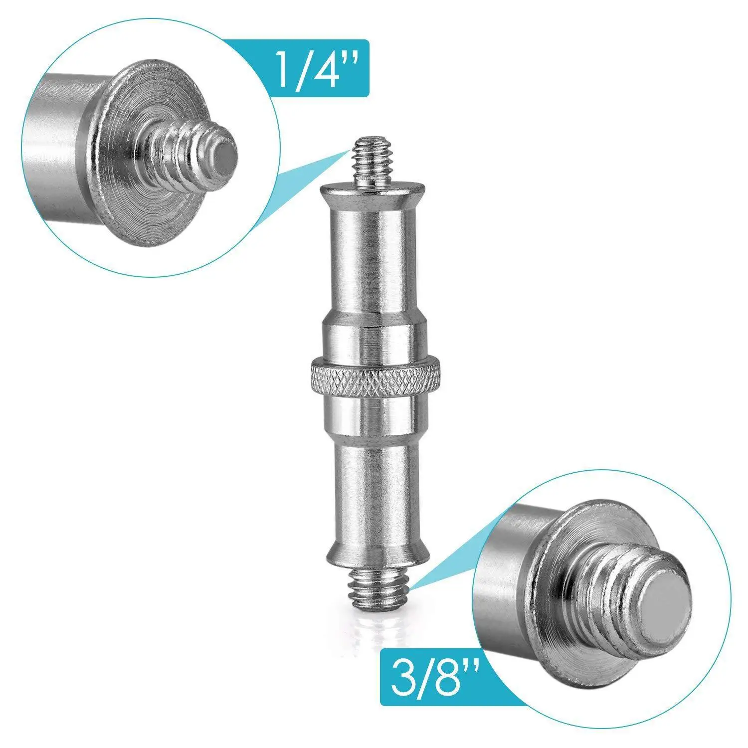 1/4 3/8 Spigot Stud Male Adapter Camera Screw conversion tripod lamp holder iron head for Umbrella Flash Light Trip camera accessories camera screw mount screw mount adapter metal screw adapter