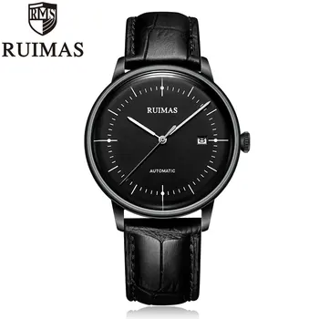 

2019 New product Ruimas Automatic Miyota Mechanical Watch Men Thin Sports Mens Watches Wristwatches Waterproof Relogio Masculino
