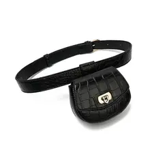Best Offers Fashion Stripe Detachable Female Pack Women Waist Bag Leather Belt Pouch Decor Best Offers Fashion Stripe Detachable Female Pack Women Waist Bag Leather Belt Pouch Decor