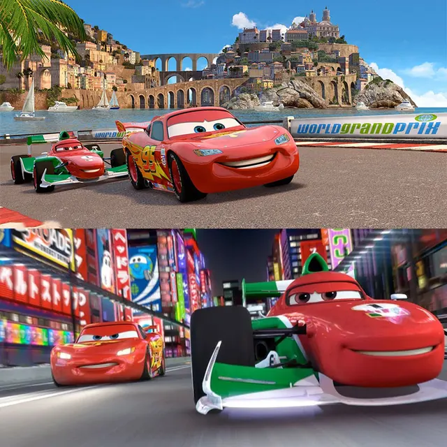 Cars2 National Racer Car Model USA France German Japan Brazil Russia Country Car Rare Collection Metal Diecast Boy Toy 1/55 6