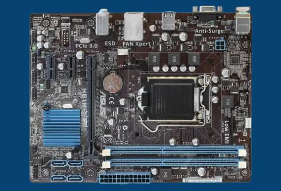 ASUS H61M-E оригинальная материнская плата DDR3 LGA 1155 USB2.0 для I3 I5 I7 cpu 16 Гб H61 б/у
