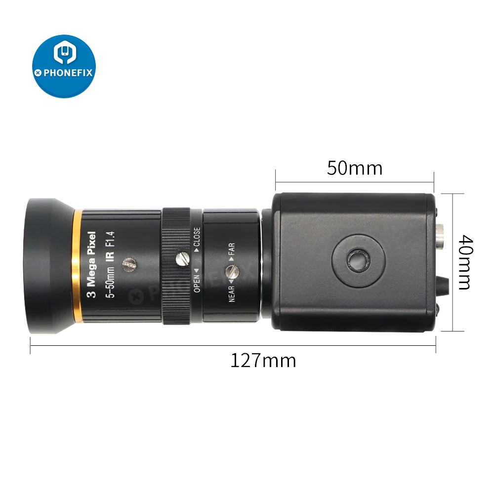 Lente De Cámara HD 1080P 2.0MP, Vídeo Industrial En Vivo, Salida De