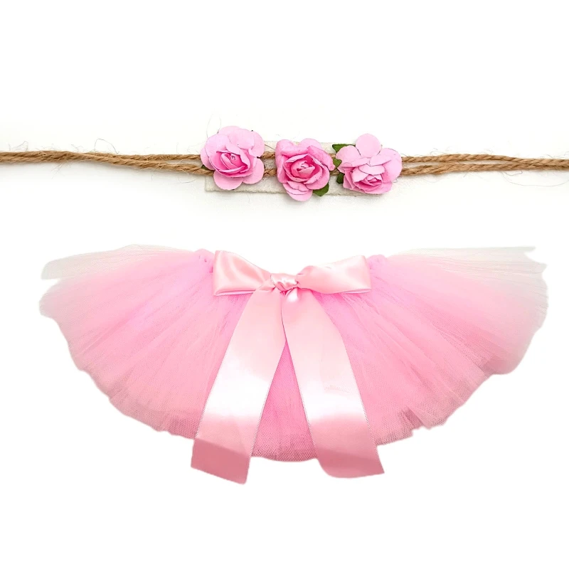  Accesorios de fotografía para niñas recién nacidas, falda tutú,  tocado, accesorios de fotografía para bebés, accesorios para fotos, ropa de  disfraz de princesa, color rosa, Rosado : Ropa, Zapatos y Joyería