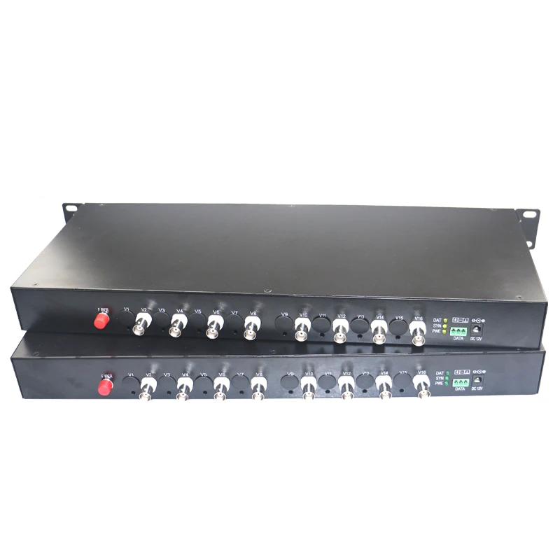 without RS-485 data 1080P 8 видео оптоволоконные медиаконвертеры для 2 миллионов CCTV, 1080p 960p 720p CVI AHD TVI камера одномодовая до 10 км - Цвет: without RS-485 data