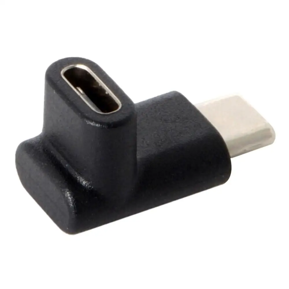 USB-C USB 3,1 type-C Мужской и Женский адаптер расширения вверх и вниз для ноутбуков и настольного типа C USB 3,1 адаптер, Угловой 90 градусов