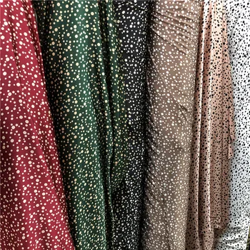 

Light Satin Size Dot Silk Printing Impermeable Fabric One-Piece Split Skirt Ornament Shirt Vertical Fabric