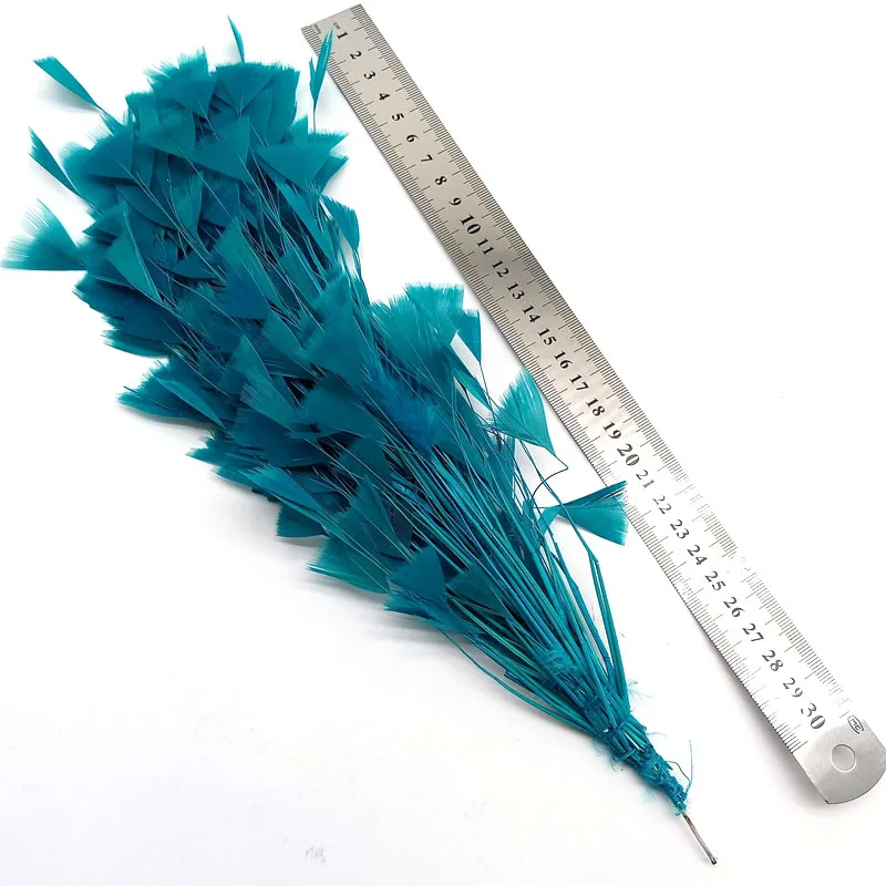 1 Bouquet Turkey Feather FlowerDIY Home Party Headdress Decoration Wedding Plunes for Crafts 25-30 CM/10-12 Inches