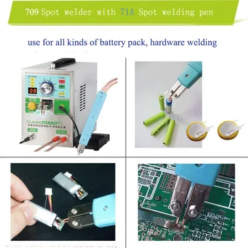 Buy SUNKKO 709AD+ Fixed Pulse Welding Constant Temperature Soldering Triggered Induction Spot Welding HB-71A 709AD+