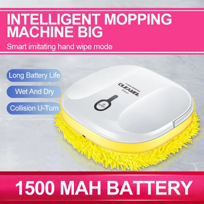 Smart Mopping Robot,Automatic Floor Mopping Robot Wet And Dry, Sweeping