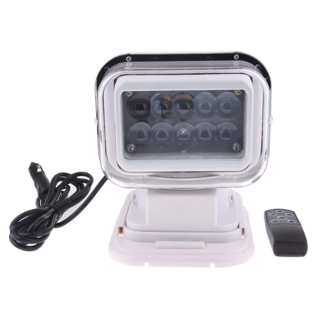 12 V/24 V 50W Светодиодный точечный светильник поиск рабочий светильник для автомобилей класса RV ATV Лодка белый
